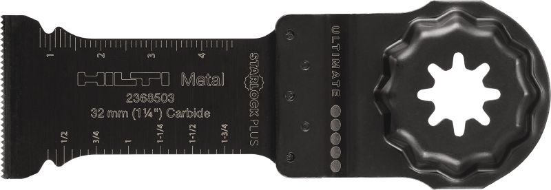 Klinge af metal til dyksavning til multicutter (carbid) Klinger af carbidmetal til dyksavning til oscillationsmulticutter, til nedsænket snit i metal og rustfrit stål